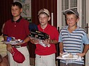 Nejlep mlad ci turnaje v Mytvsi (zleva): Dalibor Hudk (GCD), Vt Kluger (GCK) a imon Zach (GCEP)., Foto: Ji Balada