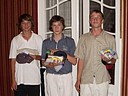 Nejlep kadeti turnaje v Mytvsi (zleva): Michal Petr (GCCSH), Svatopluk Bma (GCHK) a Martin Mslo (GCHA)., Foto: Ji Balada