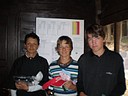 Nejlep hri v kategorii starch k, zleva Bedich Petr (GCC Svobodn Hamry), Adam Studen (GC Brno) a Ale Prochzka (GC Erpet)., Foto: Renata Bogvajov