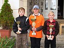 Nejlep hri DT Severovchod 2009 v kategorii mladch k a ky, zleva Viktor Nekut (GCCSH), Matj tpnek (GCKUH) a Christian Hork (GCSBO)., Foto: David Jirk