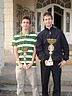 Nejlep hri DT Severovchod 2009 v kategorii dorostu, zleva Petr Dvok (GCHKR) a Tom Grtner (GCSEM)., Foto: David Jirk