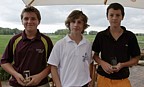 Nejlep hri v kategorii Chlapci 13-14 let: zleva Jan Bryka, Martin Jik a tpn Dank., Foto: David Jirk