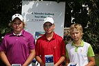 Nejlep hri kategorie chlapc 7-12 let, zleva 2. Tade Tek (GC Olomouc), 1. Maty Zapletal (GC Kuntick Hora) a 3. Filip Ra (GC SPA), Foto: Pavel Zka