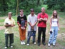 Nejlepší v kategorii HCP do 14 let zleva Michal Petráň, Zuzka Eliášová, Pavel Zeman, Martin Máslo a Lucka Bičišťová., Foto: David Jirků