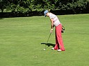 Zuzka Eliov nevyuila dobr pleitosti na birdie a krtk pat objel jamku zleva.