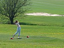 Kristina Hostáková (GCHK) a její učebnicové dokončení švihu., Foto: David Jirků