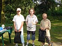 Nejlepší hráči kategorie mladších žáků, zleva Ota Čapek (Maria Theresia GC), Jakub Pokorný (GC Karlovy Vary) a Tomáš Švarc (GC Semily)., Foto: David Jirků