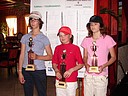 Nejleší hráčky v kategorii mladších žákyň, zleva Tereza Jeníčková (GC Erpet Praha), Klára Kaminská (Beskydský GK) a Eva Krejčí (GC Erpet Praha)., Foto: David Jirků
