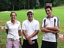 Nejlepší dorostenci, zleva Barbora Kábrtová (NAMCC), Pavel Zeman a Michal Kubeš (oba GCSEM)., Foto: GC Semily