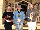 Vtzov ebku DTSV 2008 v kategorii starch k a ky, zleva Ren Bae (3. msto), Albert Kritof (1. msto) a Barbora Chlostov (2. msto). , Foto: David Jirk