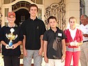 Pohr klub pro GC Hradec Krlov vybojovali tito hri (zleva): Ren Bae, Petr Dvok, Jan Stodola, Eva Nmekov a Jakub Moj (chybl)., Foto: David Jirk