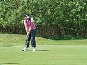 Michaela Bartoníčková (GC Pardubice) na greenu páté jamky., Foto: David Jirků