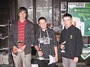 Nejlepší starší žáci, zleva David Kšír (GCC Svobodné Hamry), vítěz Jan Stodola (GC Hradec Králové) a David Kváča (GC Stará Boleslav)., Foto: GC Svratka 1932