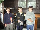 Nejlep hri smen kategorie HCP 37-54, zleva Martin Mel (GC Svratka), vtz Michal Lokvenc (GC Pardubice) a Adam Kurel (GC Semily)., Foto: GC Svratka 1932