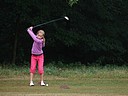 Lucka Dvokov (GC Hradec Krlov) na odpaliti tet jamky., Foto: David Jirk