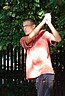 Tom Hromek (Park GC Hradec Krlov) na odpaliti prvn jamky., Foto: David Jirk
