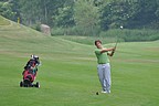 Kevin Dolejš (GK Čechie) si přihrávkou na 11. jamce připravil birdie a po konečném výsledku -2 se posunul blízko k hranici plusového HCP., Foto: David Jirků