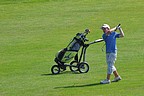 David Strndek (GC Semily) pihrv na posledn green., Foto: David Jirk