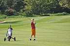 Lukáš Kučera (GC Pardubice) na ferveji 12. jamky., Foto: David Jirků