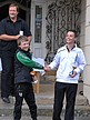 O první místo ve starších žácích se hrála rozehrávka, ve které si Tomáš Švarc (GCLIB) poradil s Honzou Stodolou (GCHKR)., Foto: Zdeněk Přikryl
