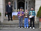 Nejlepší hráči konečného žebříčku DTSV v kategorii mladšího žactva, zleva Honza Bryčka (GCKUH), Christian Horák (GCSBO) a Simon Lichtenberg (GCKUH)., Foto: Zdeněk Přikryl