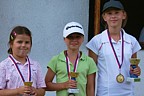 Vtzky kategorie E, hrky s klubovm HCP, zleva Tatiana Bohov (GCC Svobodn Hamry), Pavla Nmekov (GC Hradec Krlov) a Anna Noikov (GC Na Vrch), Foto: Ji Strnad