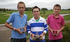 Nejlepší hráči v kategorii Chlapci 7-12 let: zleva Adam Čapek, Matyáš Zapletal a Jiří Zuska., Foto: David Jirků