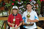 Kategorie Starší žáci a žákyně, nejlepší hráči DT Severovýchod 2011, zleva Christian Horák, Honza Bryčka., Foto: David Jirků