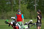 Viktor Nekut (GCC Svobodn Hamry) a Anna Starostov (GC Hradec Krlov)