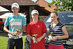 Nejlepší hráči kadetské kategorie, zleva Ondřej Hübner (GCKUH), Tomáš Švarc (GCLIB) a Michaela Fabiánková (GCAUS), Foto: Jiří Hloušek