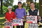 Nejlepší hráči v kategorii kadetů Tomáš Švarc (GCLIB), Jiří Vik (GCNVR) a Ondřej Donát (GCHKR), Foto: David Jirků